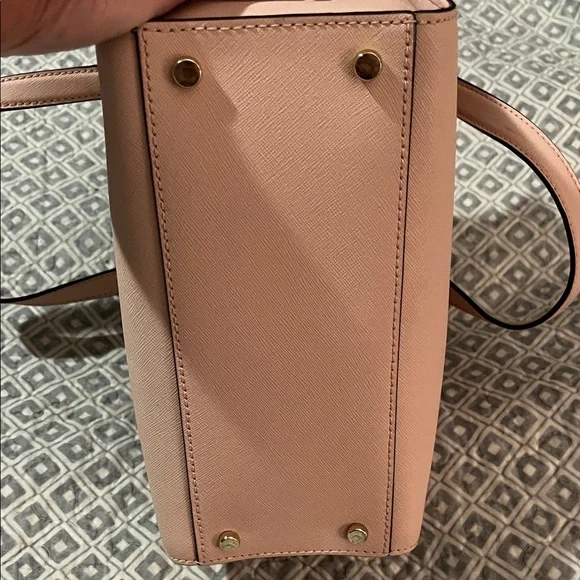 Kate Spade Cameron Street Hayden Pink Satchel /light pink black stripe - Picture 5 of 7